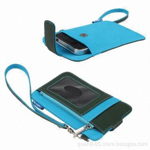 PU or Fabric Cases for iPhone 4, 5, Fitted Pocket Style